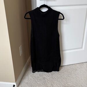 bishop + young Black Sleeveless Knit Tank